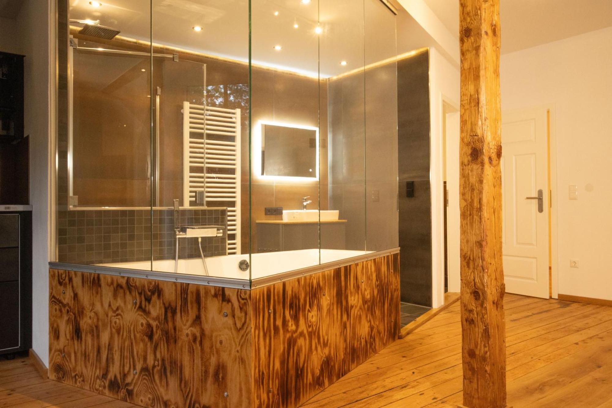 Loft Apartment Mit Grosser Badewanne A Mugeln エクステリア 写真